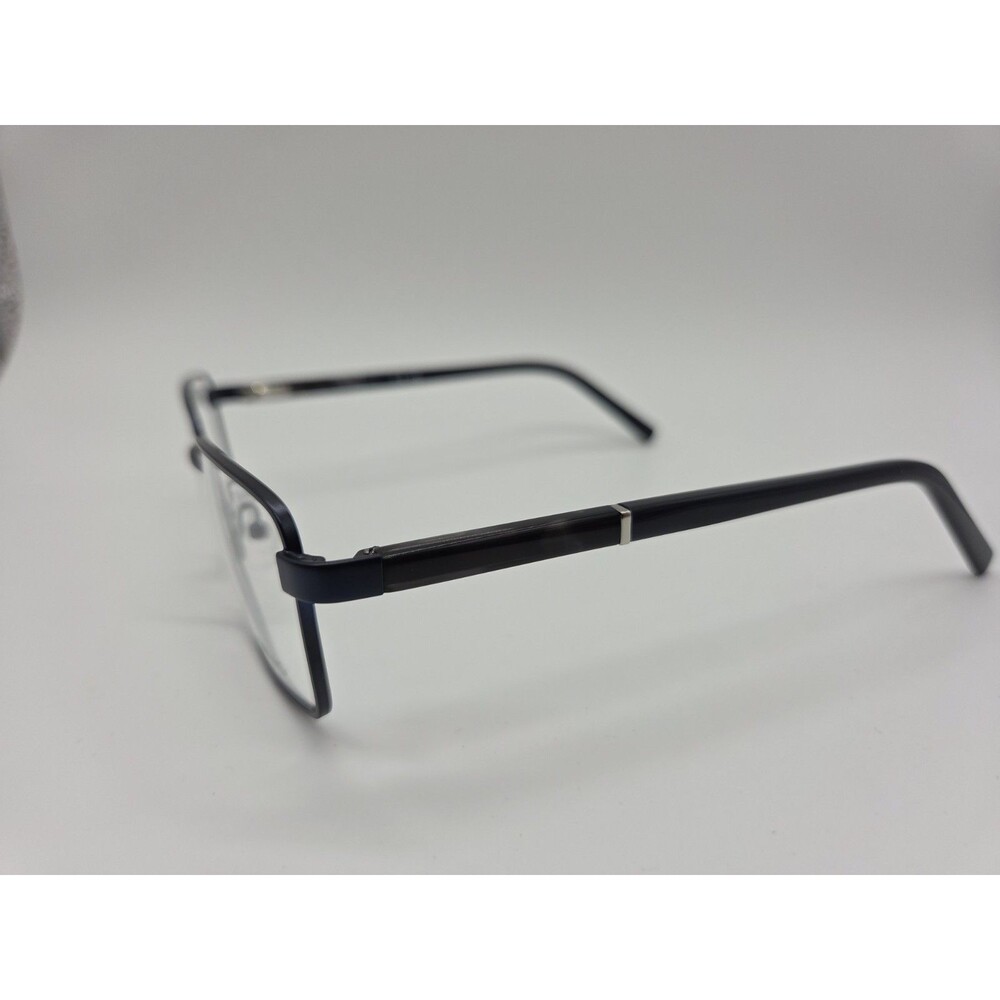 Marchon NYC M-2025 Eyeglasses Men Matte Navy Rectangle 53mm New 100% Authentic